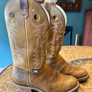 Double H Tan Heeled Boots